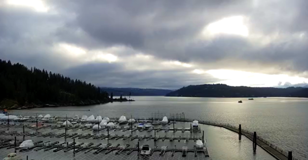 Coeur d'Alene Lake Live Cam- Sponsored by Blue Dog RV